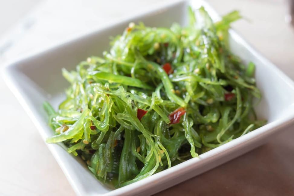 close up of seaweed salad in a bowl Shot 1