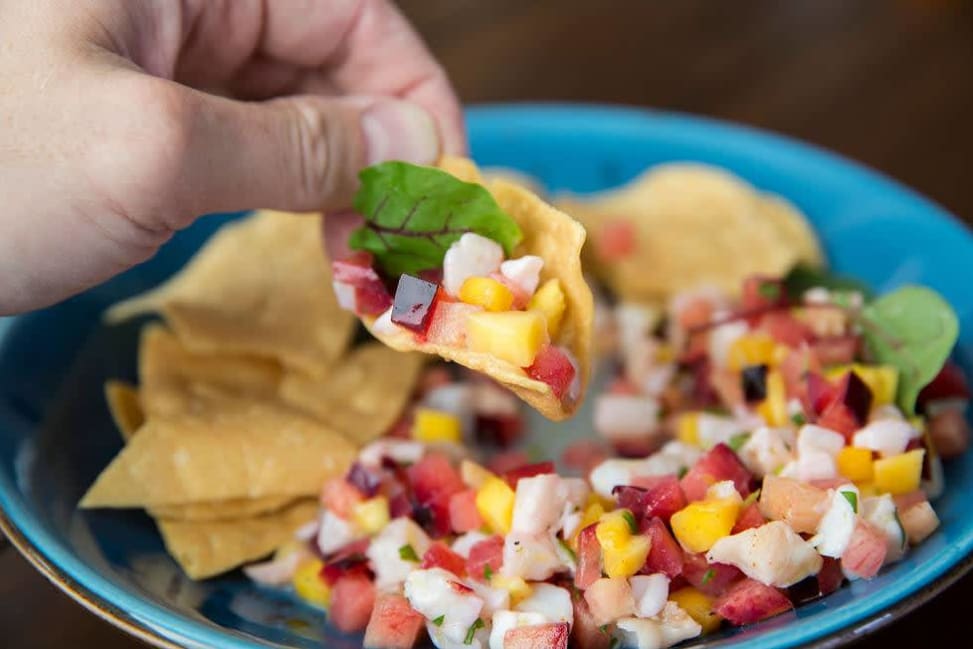 Peruvian Bay Scallop and Plum Ceviche | Classpop Shot 3