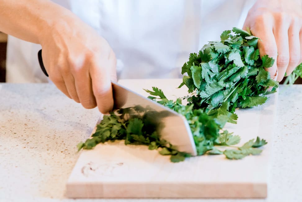 chef chopping cilantro | Classpop Shot 3