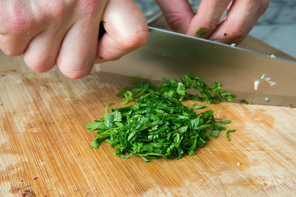 chef chopping parsley | Classpop Shot 2