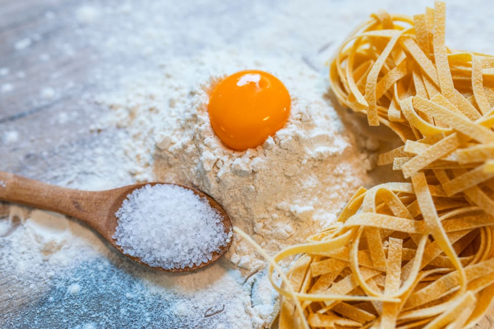 Boston - tagliatelle pasta ingredients Shot 2