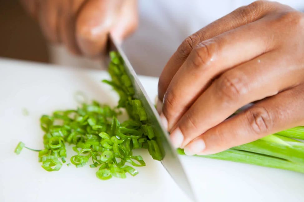 chef chopping scallions | Classpop Shot 3