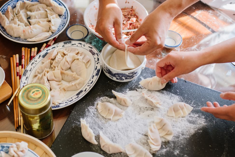 Fort Lauderdale - group making dumplings Shot 2