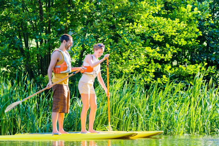 Paddle board in Philippe Park