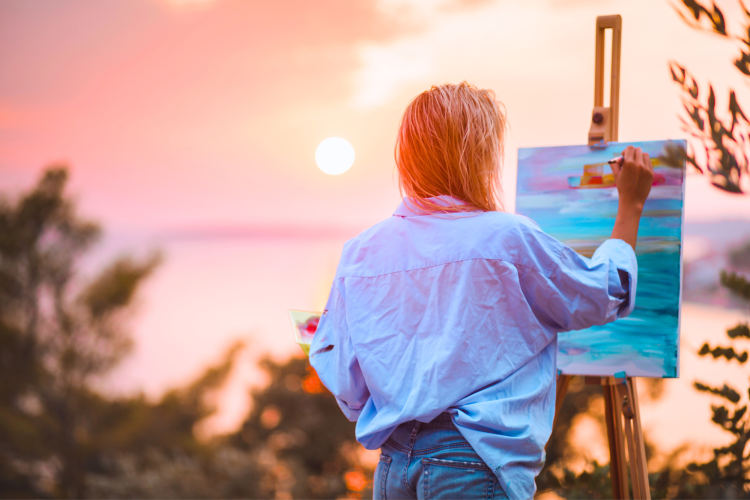 sunset painting ideas