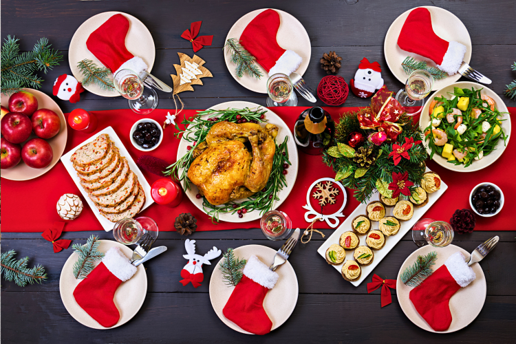 christmas day table setting ideas