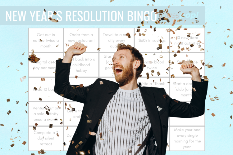 new year's resolution bingo​