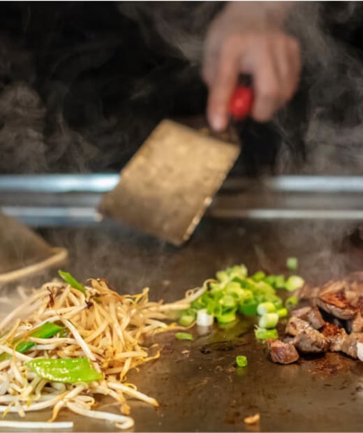 At-home hibachi in New York City