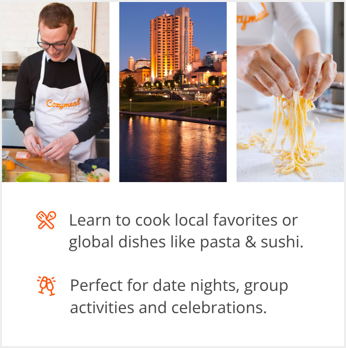See our selection of cooking class menus in Adelaide, Australia (SA)