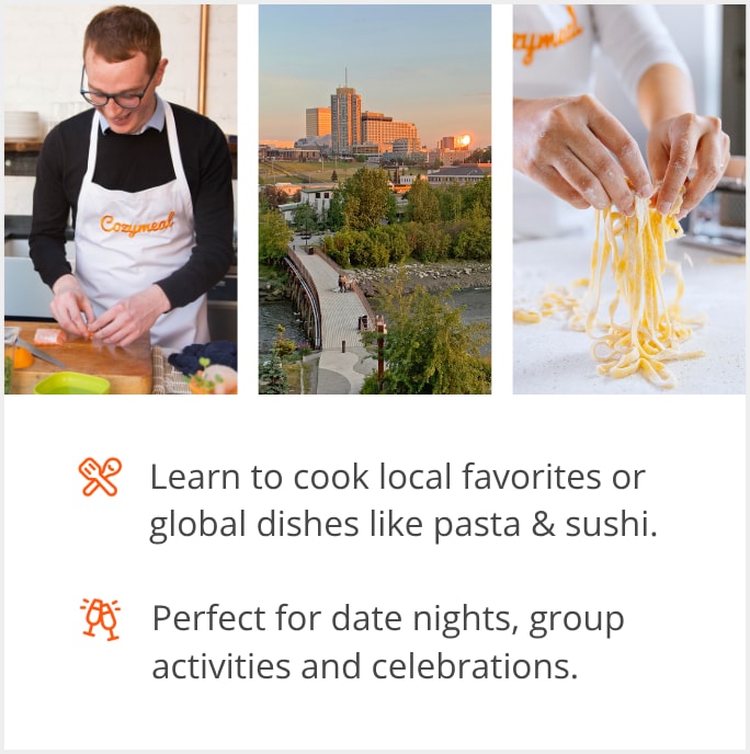 See our selection of cooking class menus in Anchorage, 