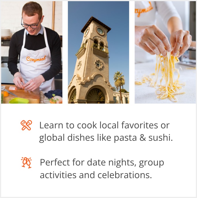 See our selection of cooking class menus in Bakersfield, CA