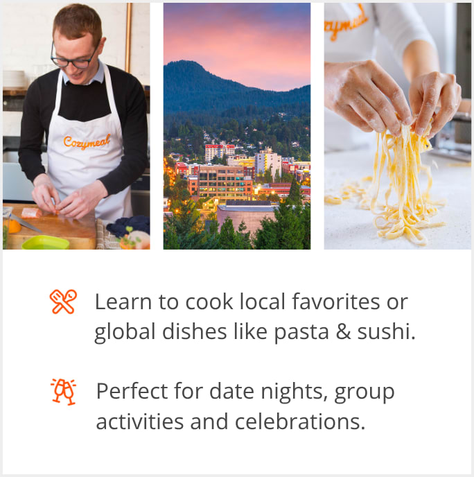 See our selection of cooking class menus in Eugene, OR