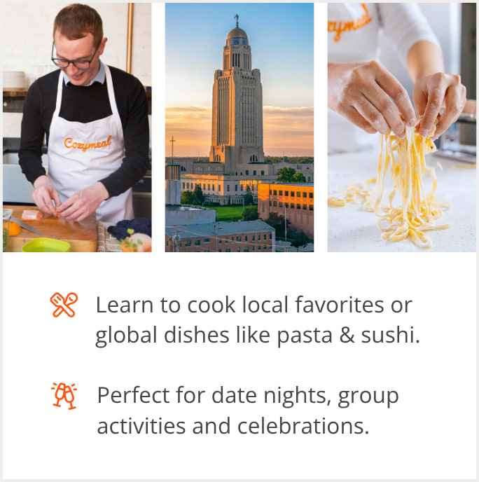 See our selection of cooking class menus in Lincoln, NE