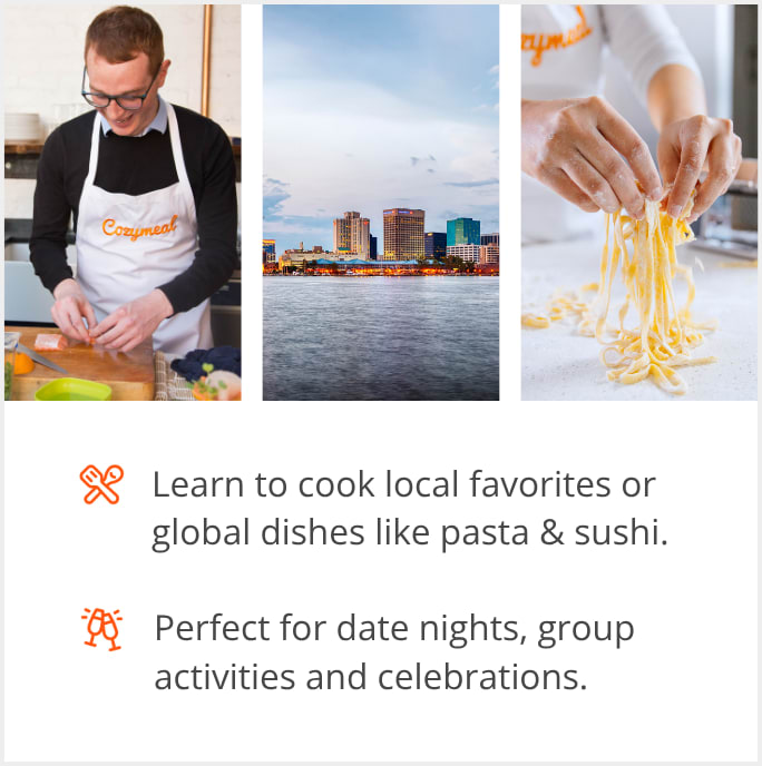 See our selection of cooking class menus in Norfolk, VA
