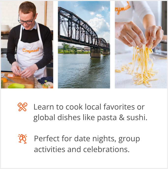 See our selection of cooking class menus in Shreveport, LA