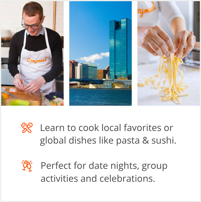 See our selection of cooking class menus in Toledo, OH