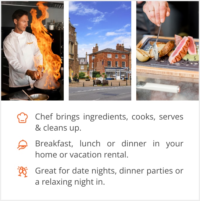 See our selection of private chef menus in Woburn, MA