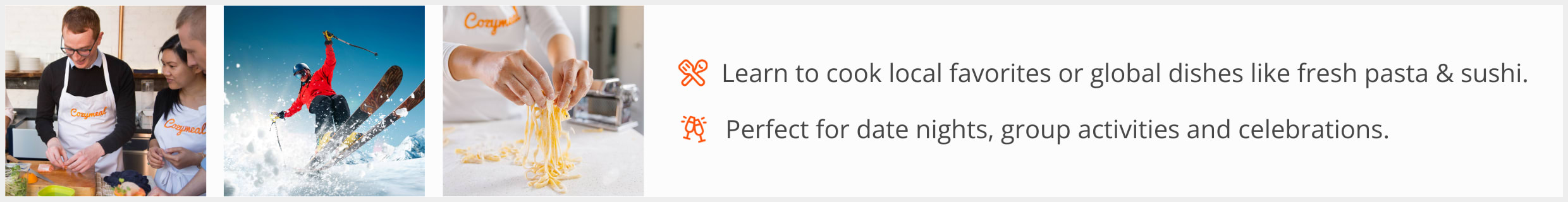 See our selection of cooking class menus in Lincoln, 