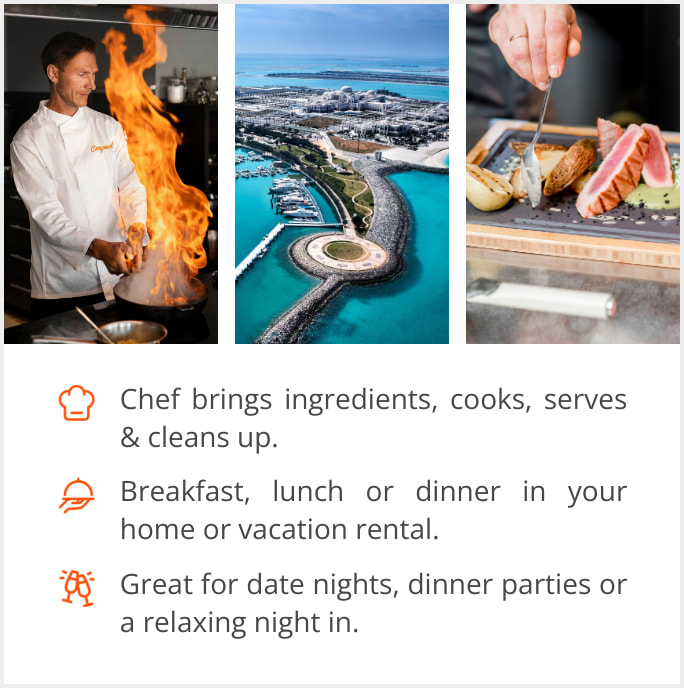 See our selection of private chef menus in Abu Dhabi, United Arab Emirates
