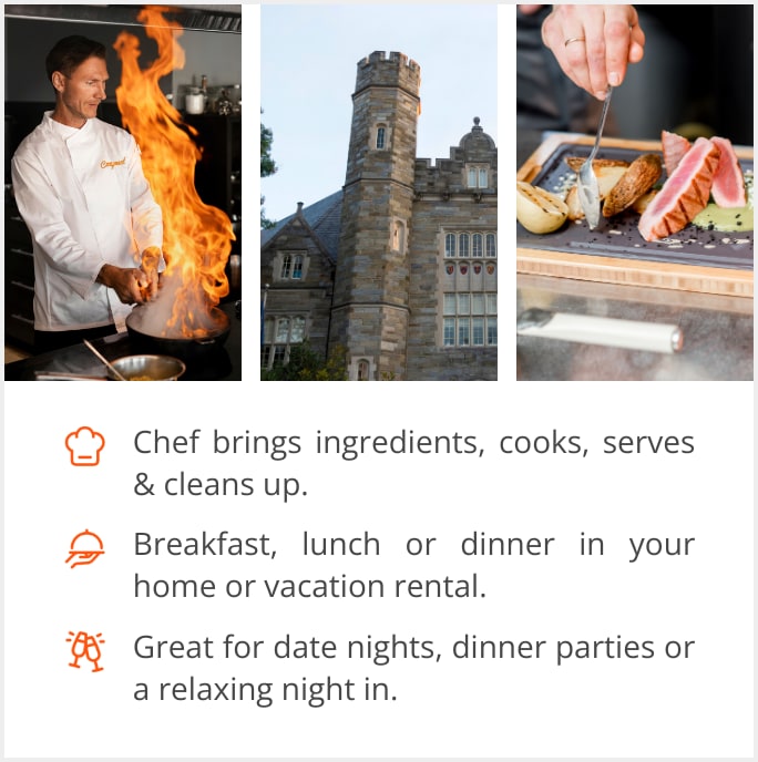 See our selection of private chef menus in West Chester, PA