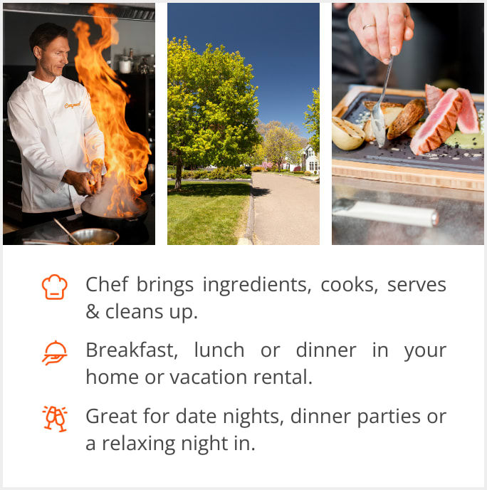 See our selection of private chef menus in Westport, CT