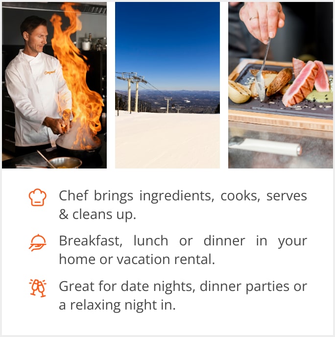 See our selection of private chef menus in Stratton, 