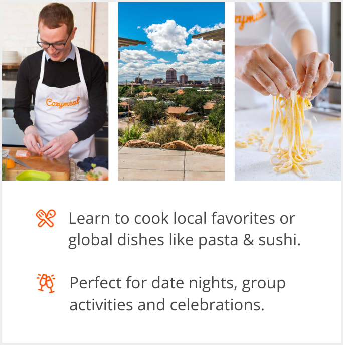 See our selection of cooking class menus in Albuquerque, NM