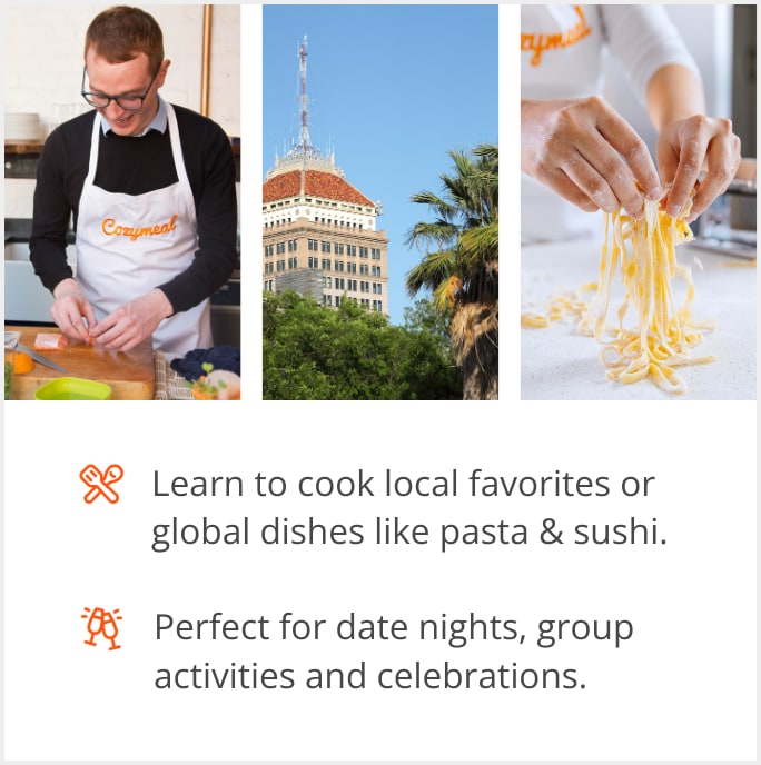 See our selection of cooking class menus in Fresno, CA