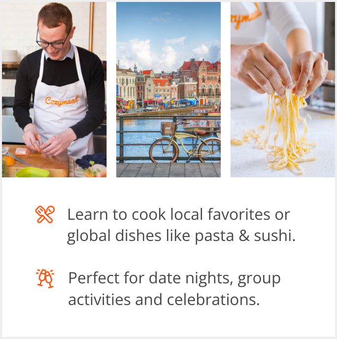 See our selection of cooking class menus in Amsterdam, the Netherlands