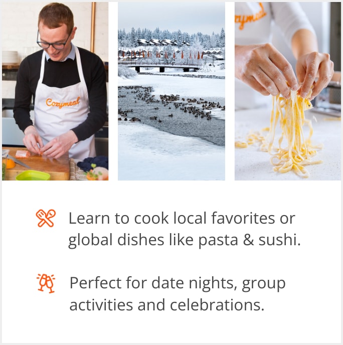 See our selection of cooking class menus in Bend, 