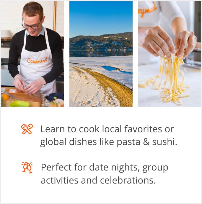 See our selection of cooking class menus in Sandpoint, 