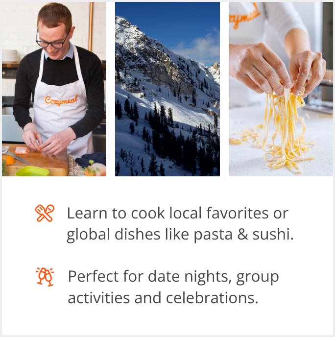 See our selection of cooking class menus in Solitude, 