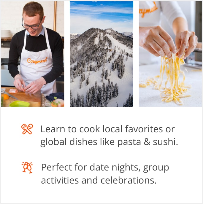 See our selection of cooking class menus in Stevens Pass, 