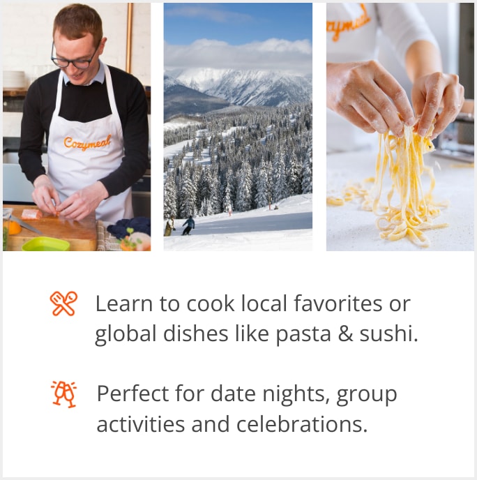 See our selection of cooking class menus in Vail, CO