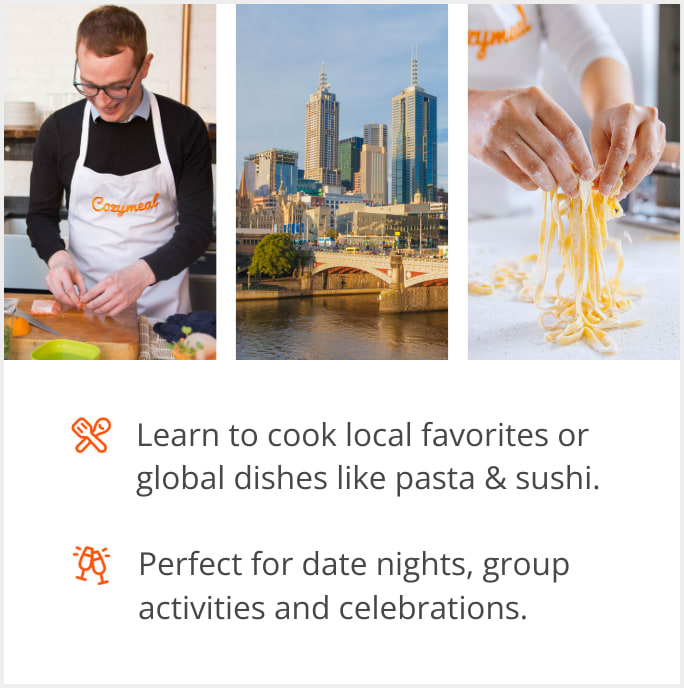 See our selection of cooking class menus in Melbourne, Australia (Vic)