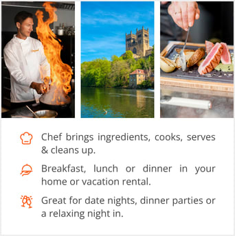 See our selection of private chef menus in Durham, NC