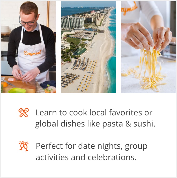 See our selection of cooking class menus in Cancun, Mexico
