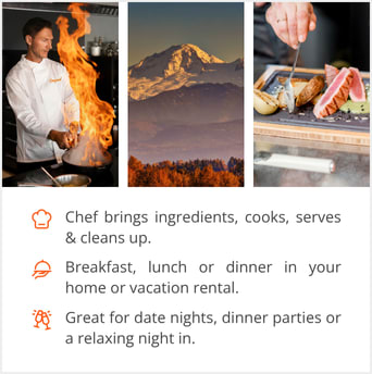 See our selection of private chef menus in Abbotsford, British Columbia, Canada