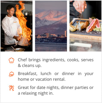 See our selection of private chef menus in Anchorage, 
