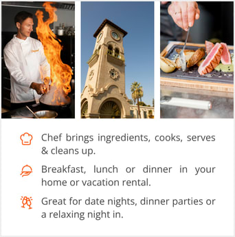 See our selection of private chef menus in Bakersfield, CA