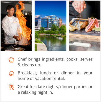 See our selection of private chef menus in Huntsville, AL