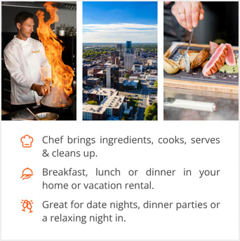 See our selection of private chef menus in Lexington, KY