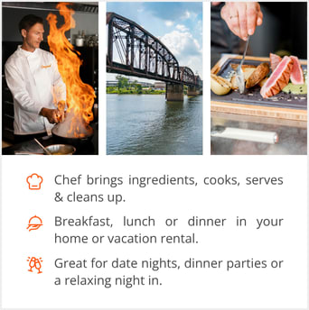 See our selection of private chef menus in Shreveport, LA