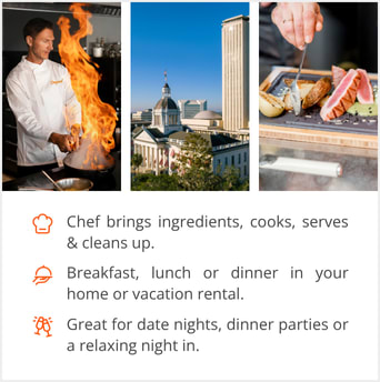 See our selection of private chef menus in Tallahassee, FL