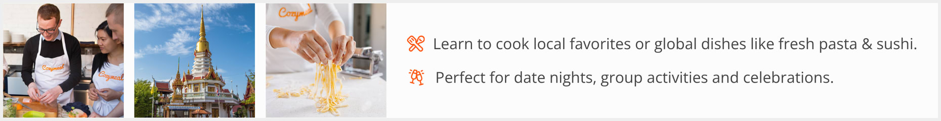 See our selection of cooking class menus in Pattaya, Thailand