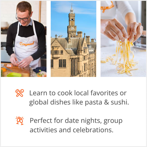 See our selection of cooking class menus in Bradford, England, UK