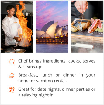 See our selection of private chef menus in Sydney, Australia (NSW)