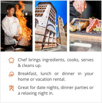 See our selection of private chef menus in Parma, Italy
