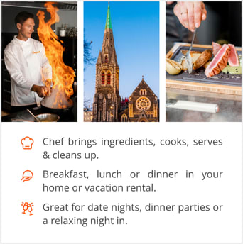 See our selection of private chef menus in Christchurch, New Zealand