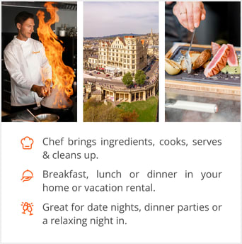 See our selection of private chef menus in Bath, England, UK